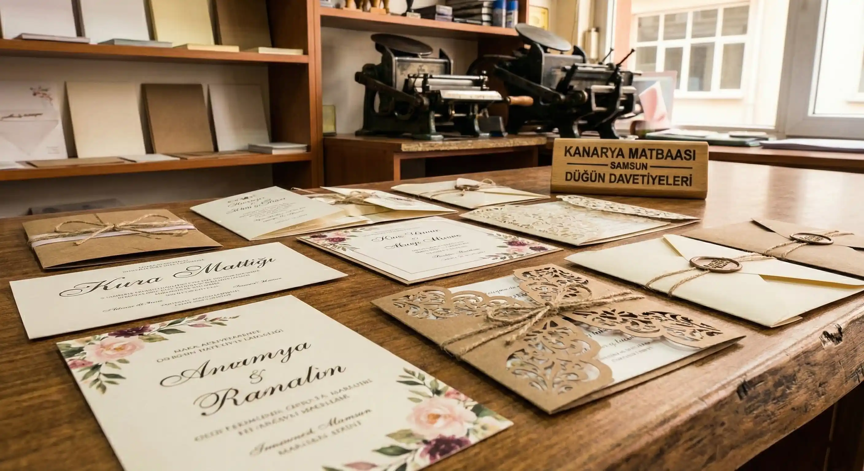 Samsun davetiye basımı - Kanarya Matbaa